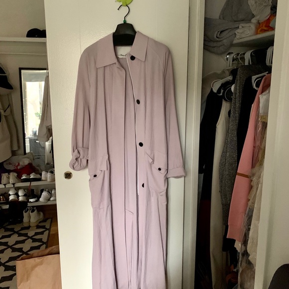 3.1 Phillip Lim lavender oversized trench coat - Picture 4 of 8